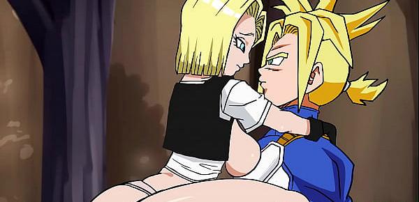  Rescuing Android 18 - Hentai Animated Video